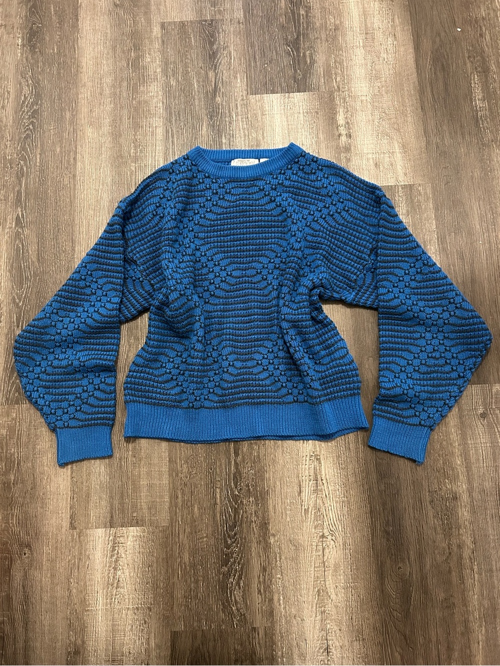 Korean Y2K Textured Bubble Knit Sweater